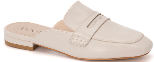 Corky Footwear Step Back Loafer Slides (Ivory)