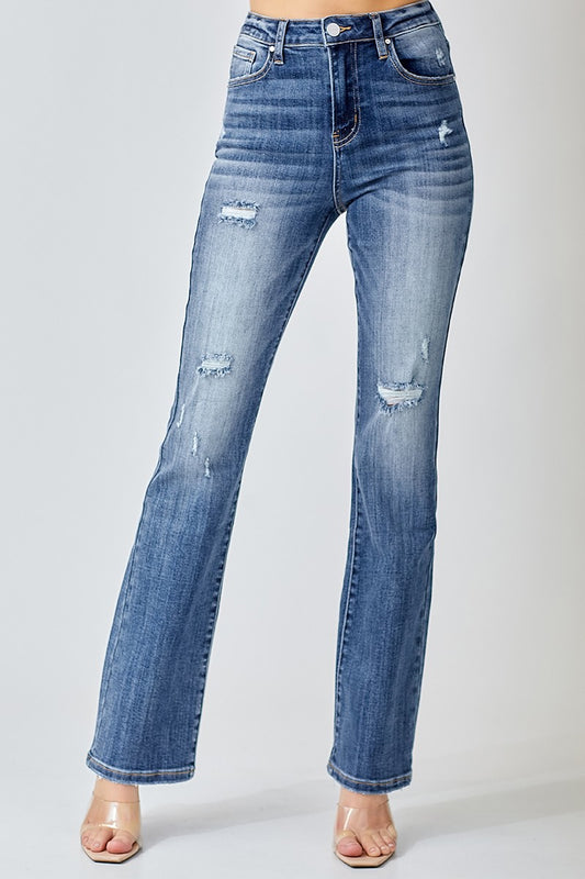 The Jamie Vintage Washed Long Straight Leg Jean