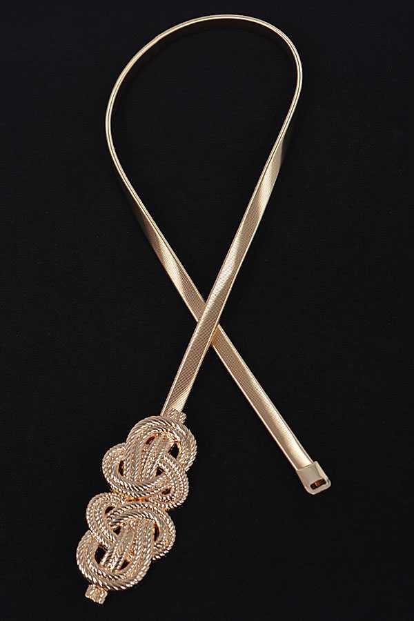 Knotted Up Elastic Belt 2 Colors