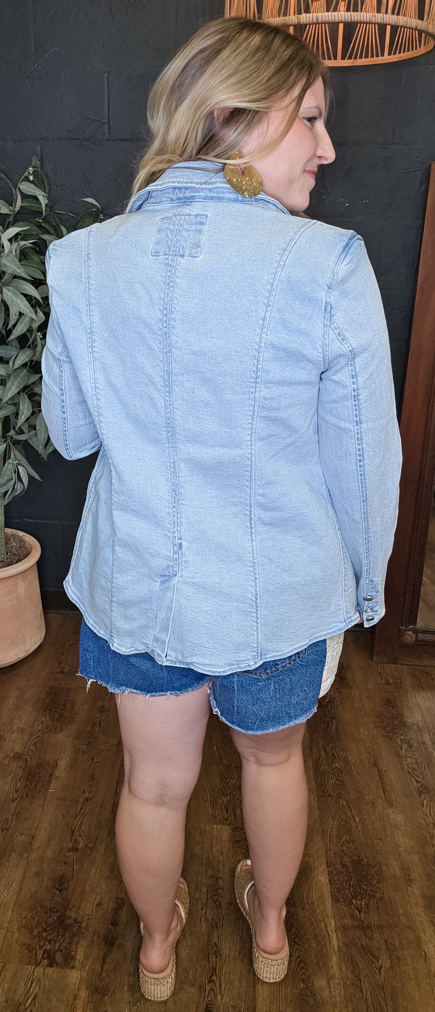 She's All That Denim Blazer
