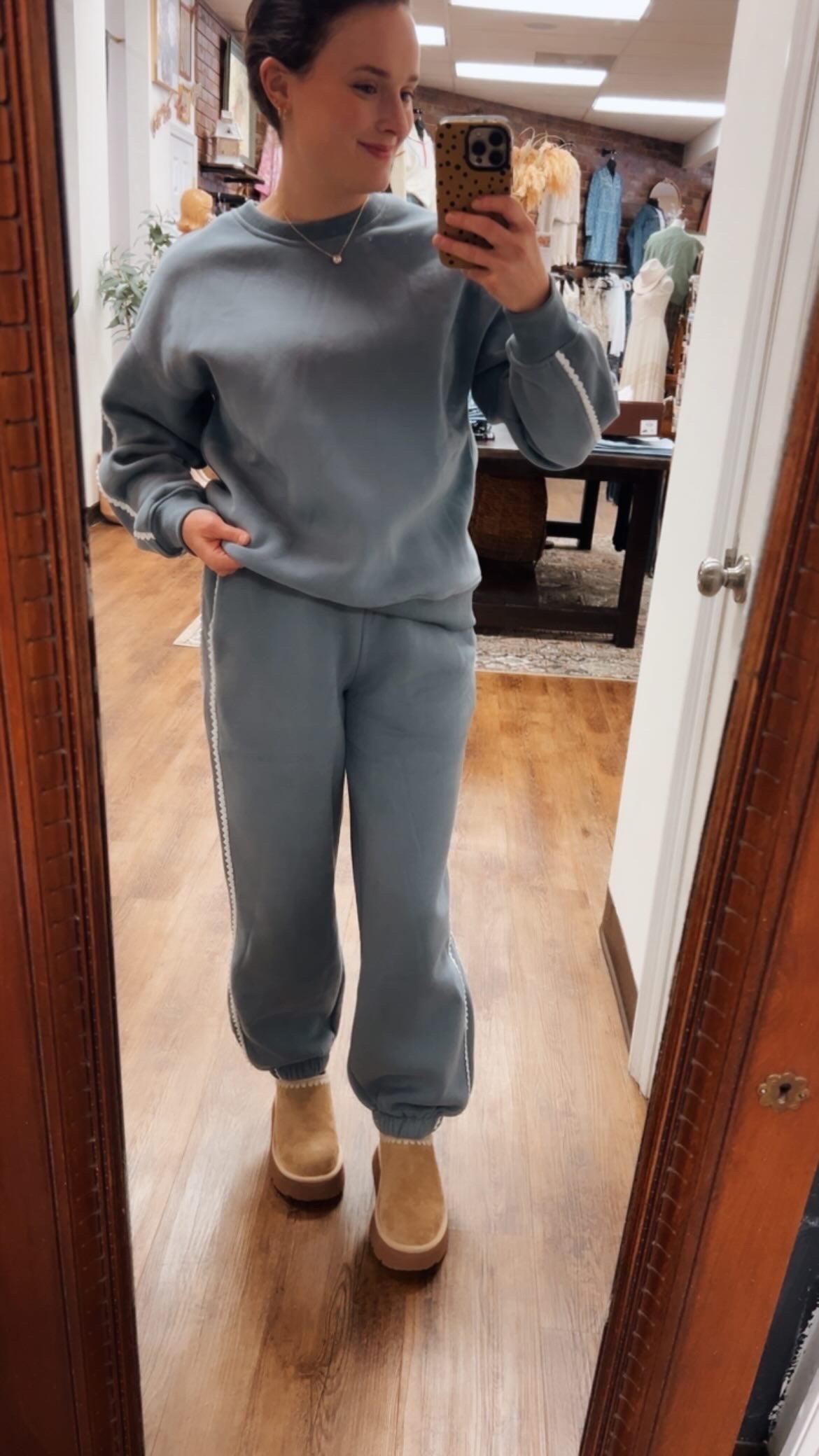 New Beginnings Lace Trimmed Joggers