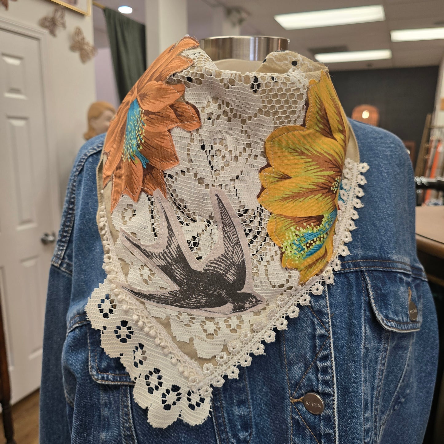 Upcycled Wild Rag Lillies + Sparrows