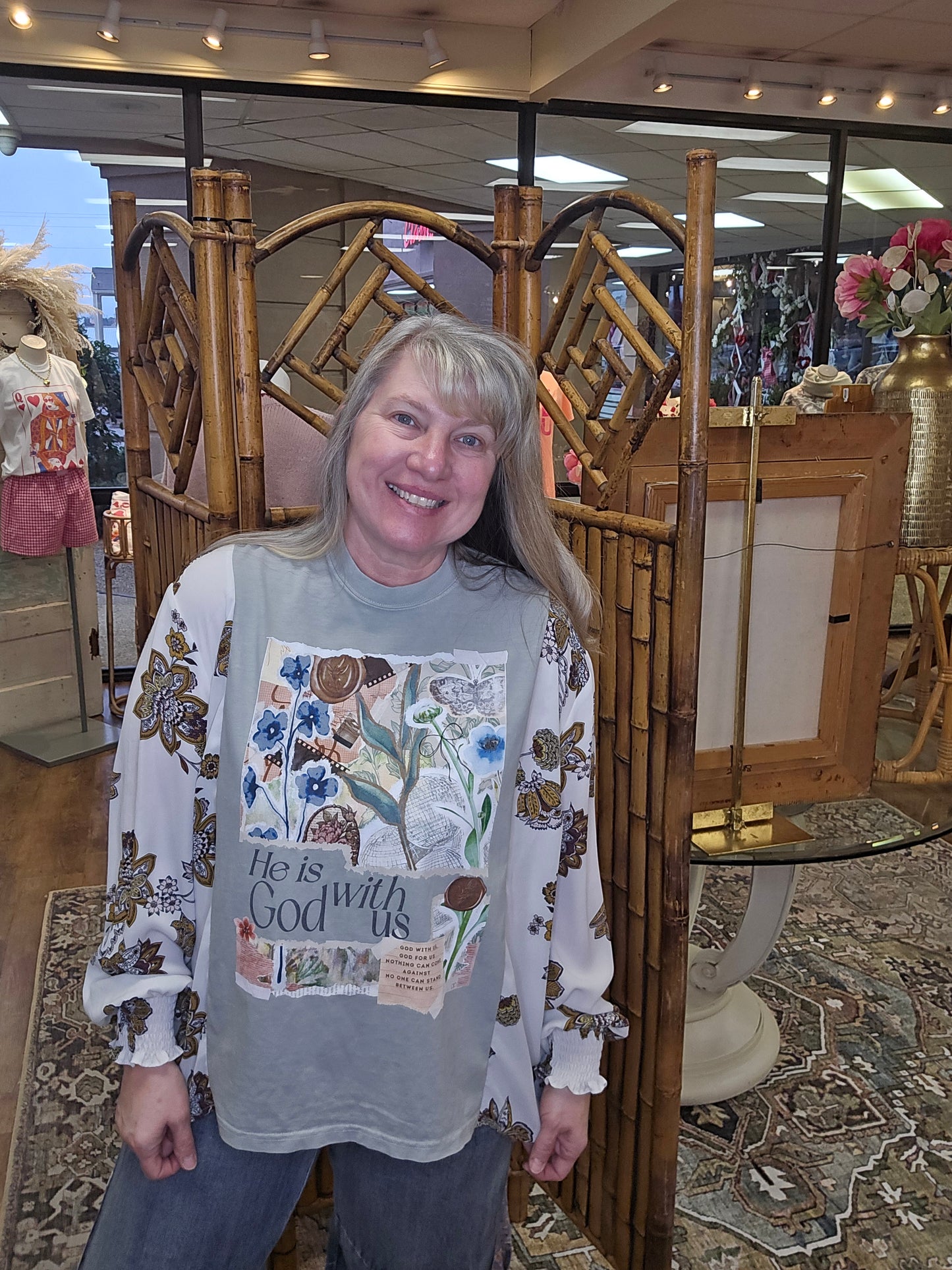 God with Us Upcycled Top