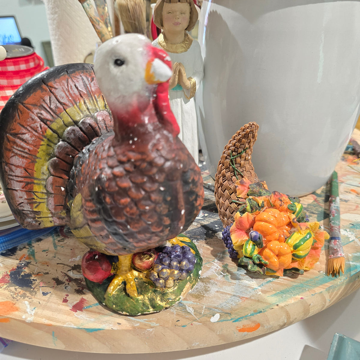 Hand Painted Upcycled Turkey