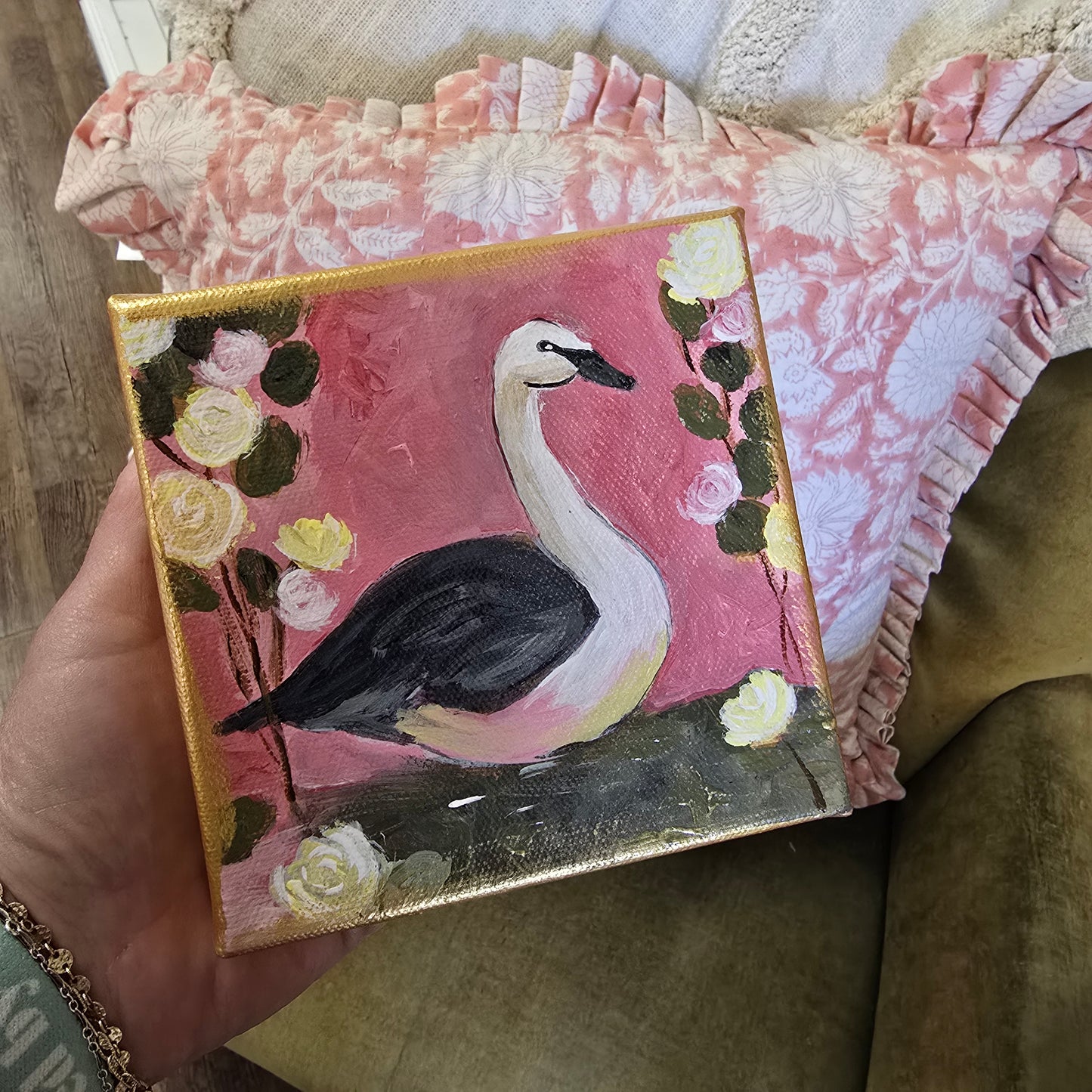 Grace Upon Grace Swan Painting