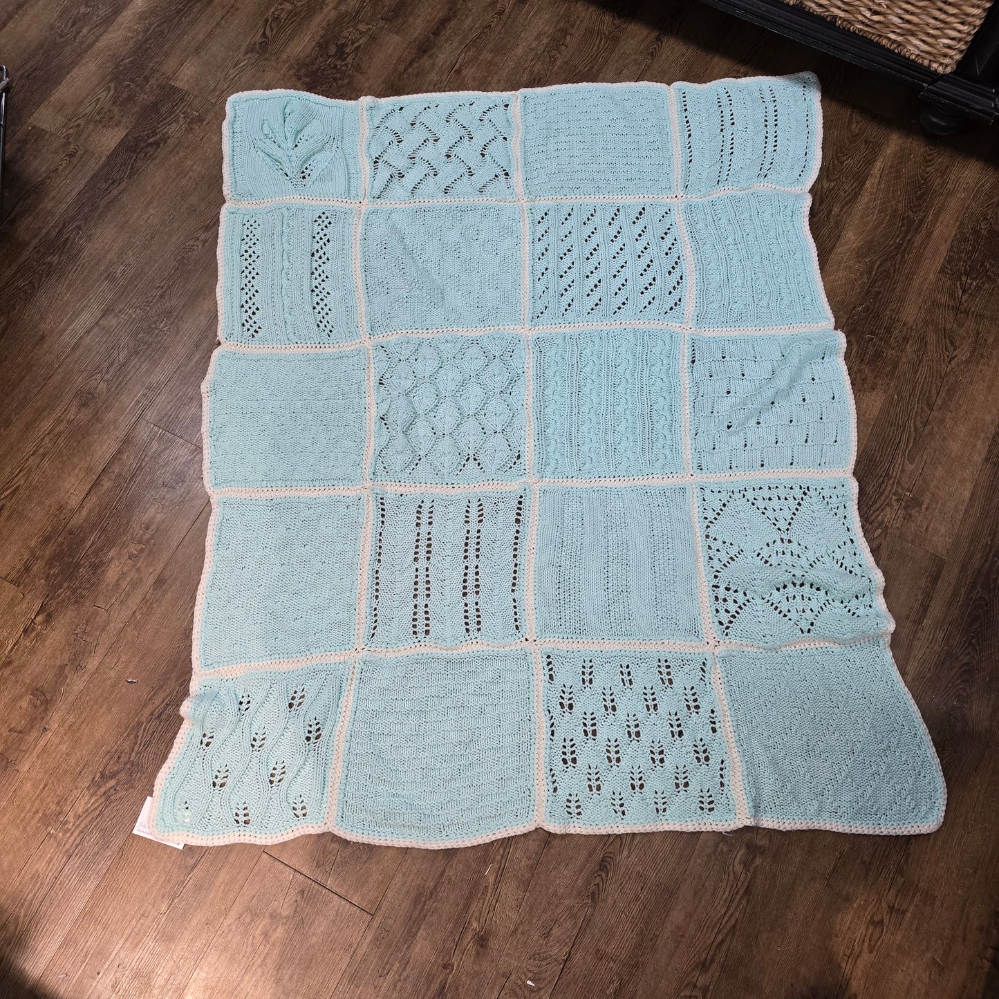 Hand Knit and Crochet Blanket