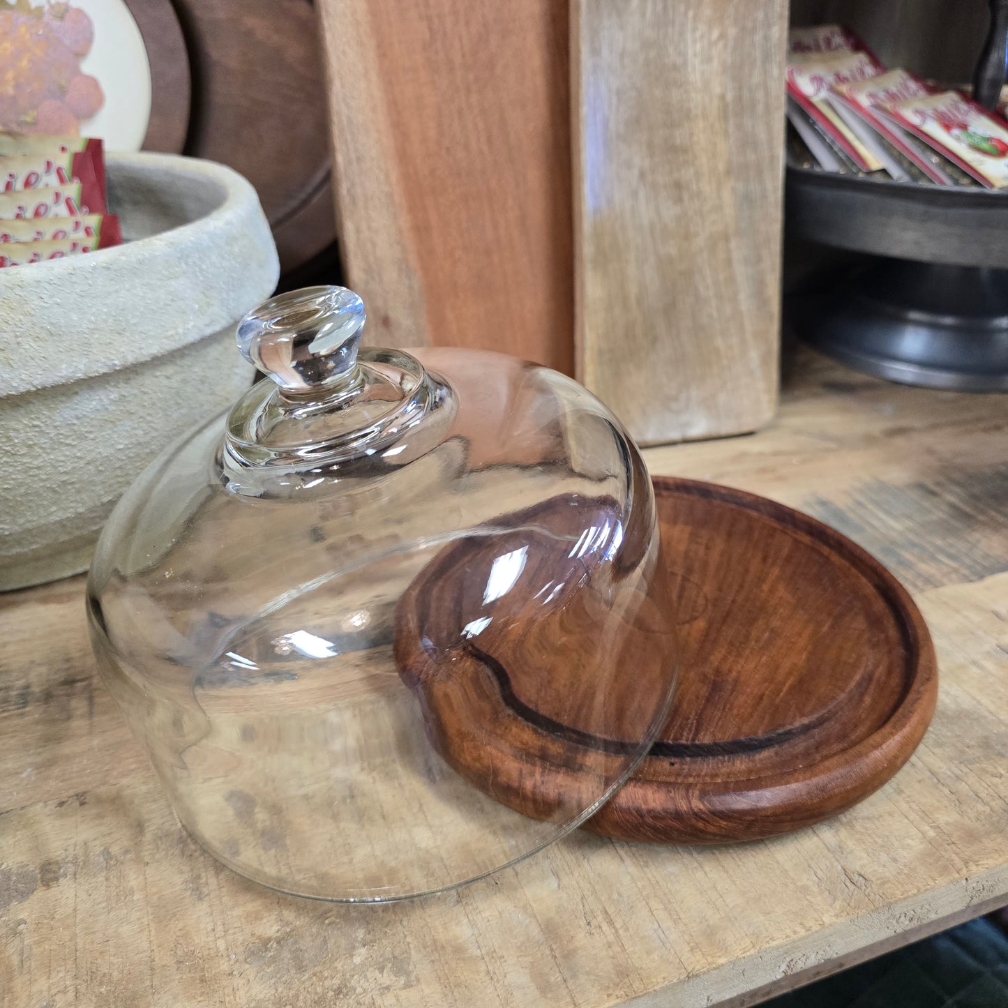 Vintage Cheese Dish with Cloche