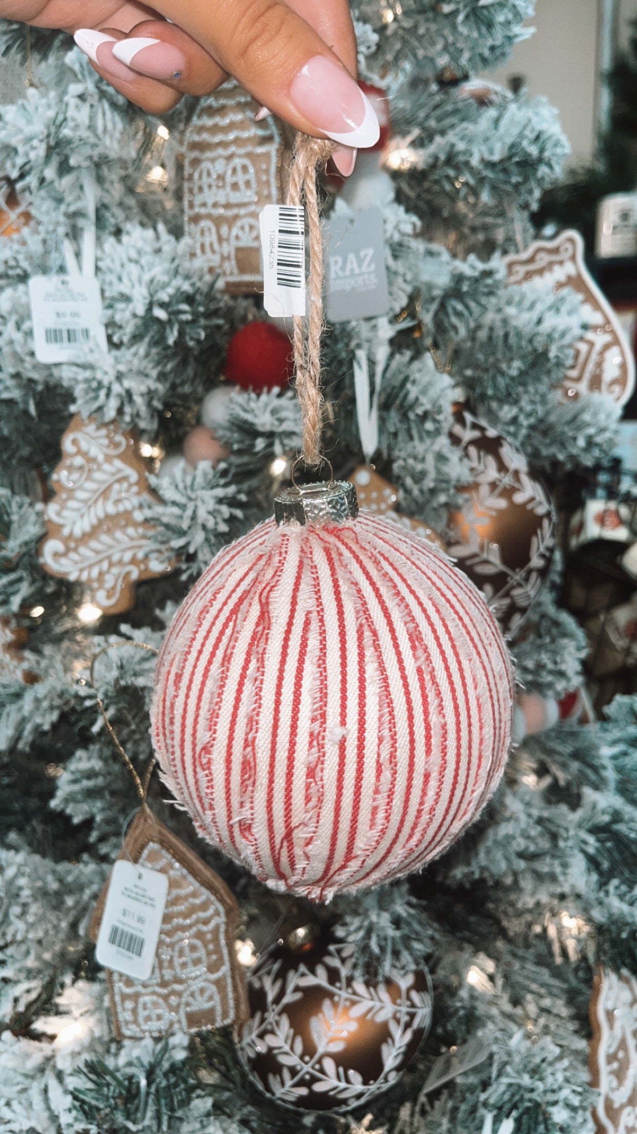 Red Stripe Ornament