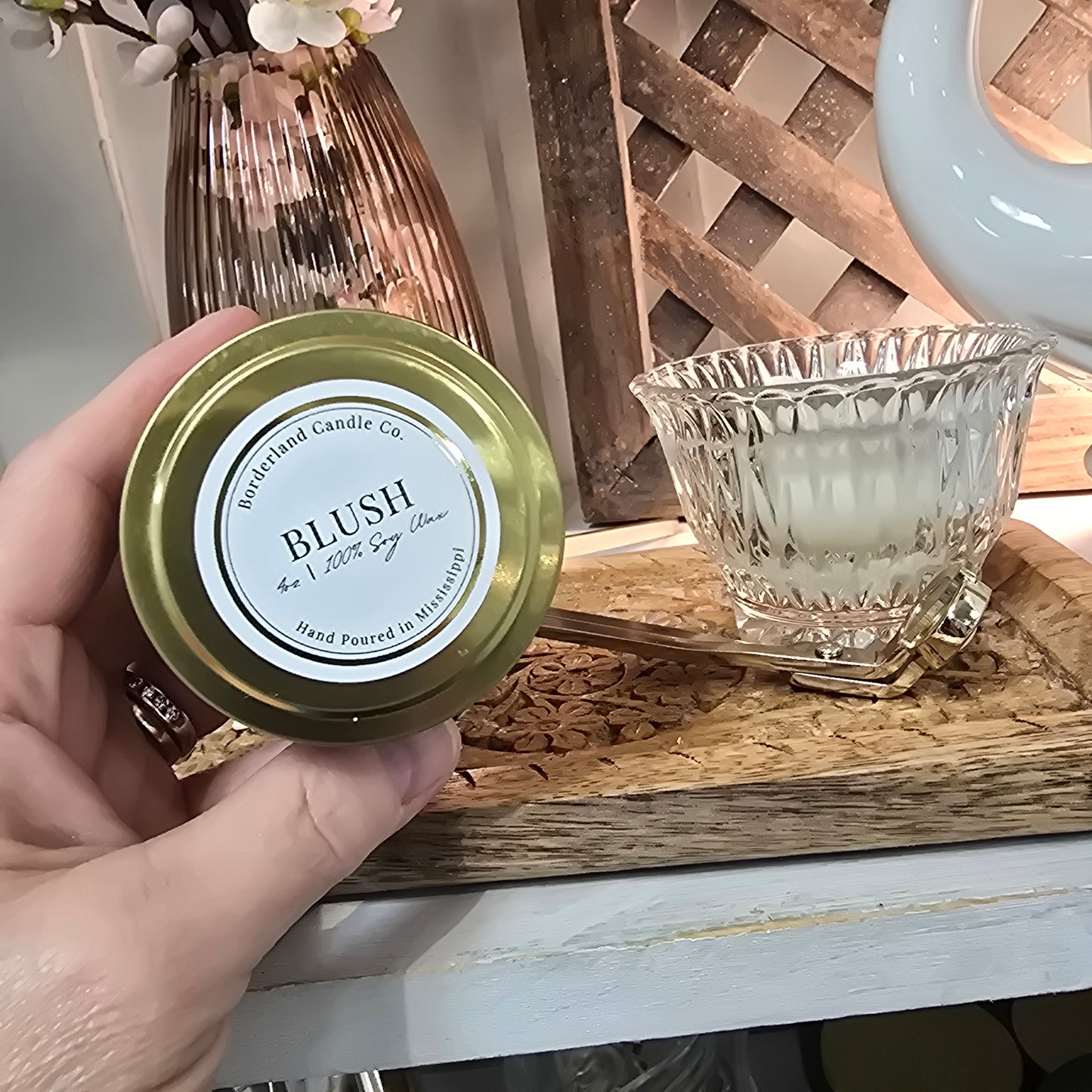 Borderland Candle Co. Blush Candle (Multiple Size Available)