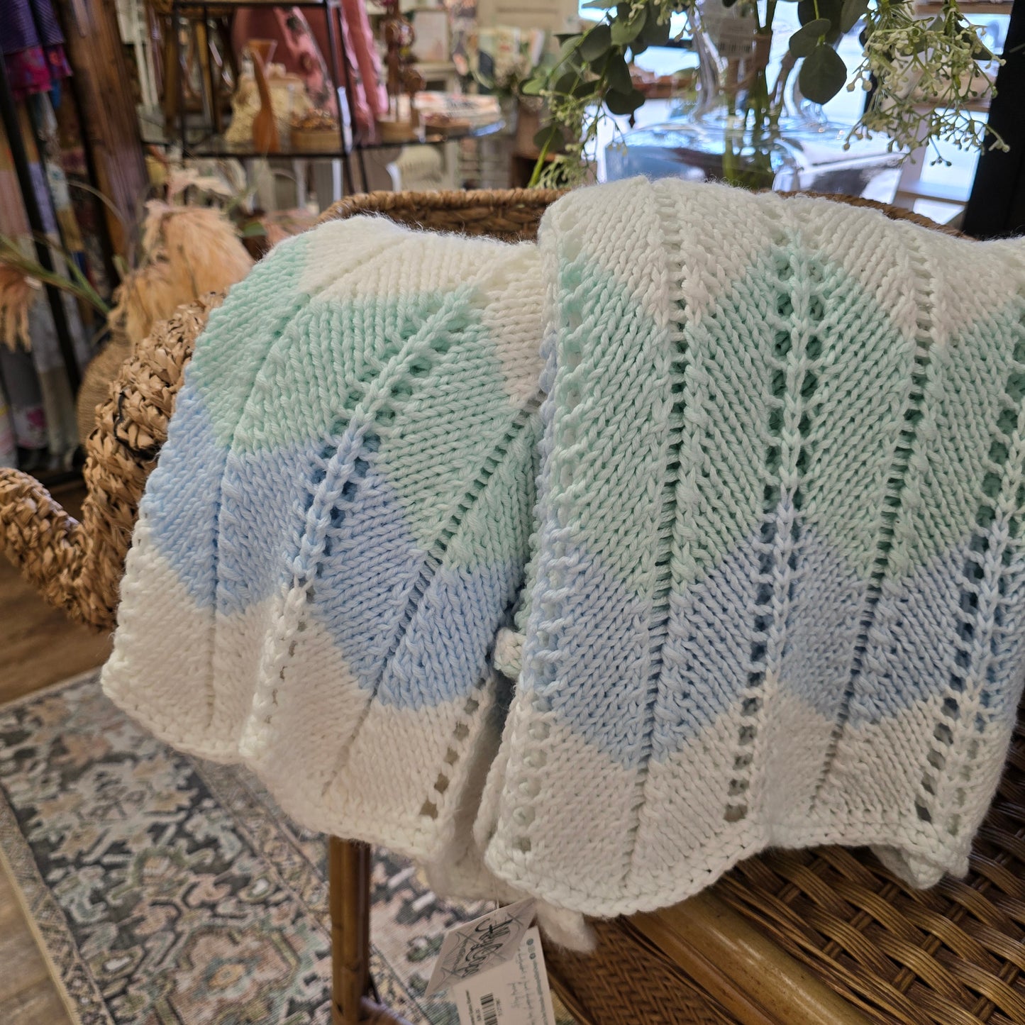 Hand Knitted Baby Blanket