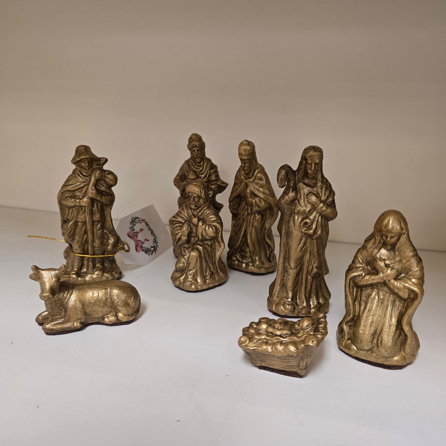 #1 Hand Painted 8 Piece Nativity Set