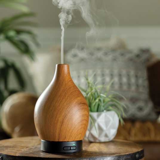 Woodgrain Vase Medium Ultra Sonic Essential Oil Diffuser