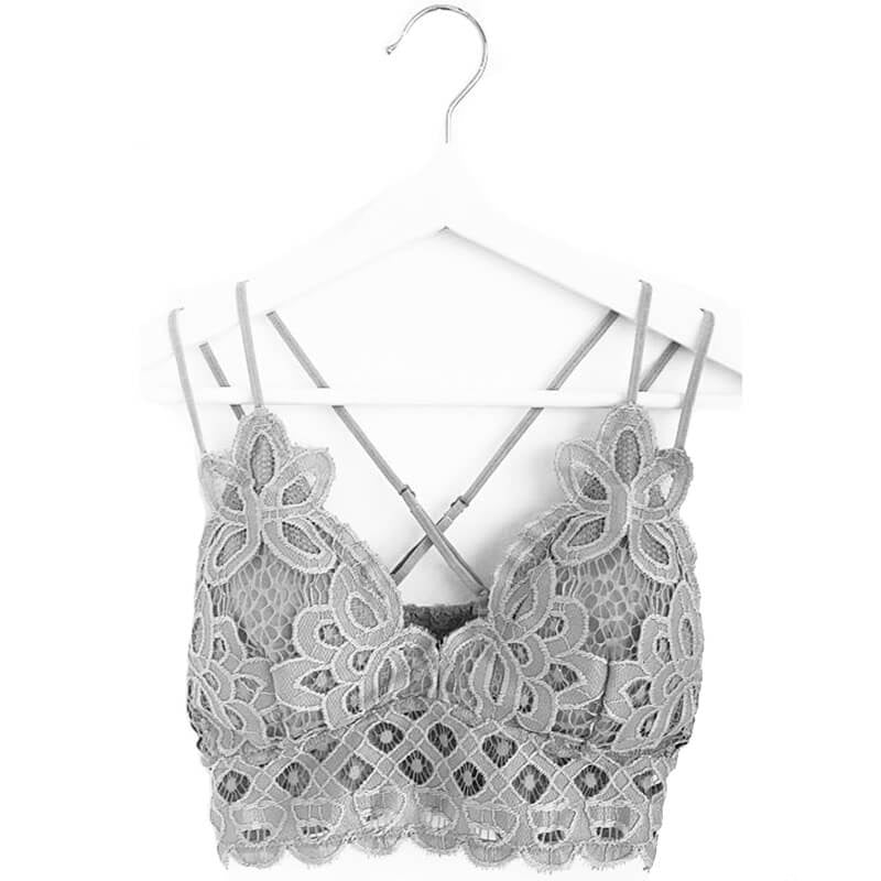 Criss Cross Back Lace Bralette