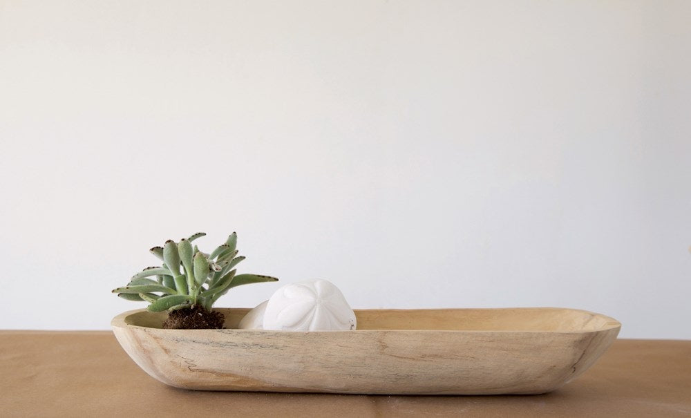 Natural Paulownia Dough Bowl