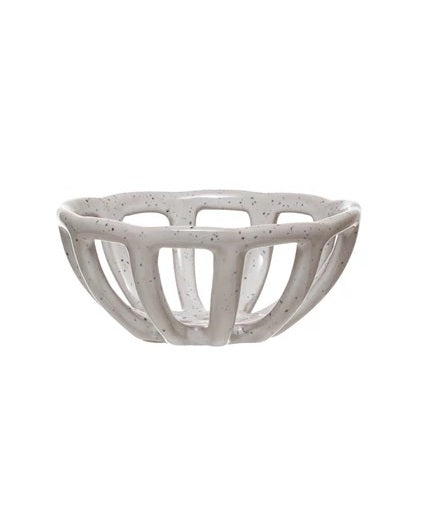 Glazed Stoneware Basket (Multiple Size Options)