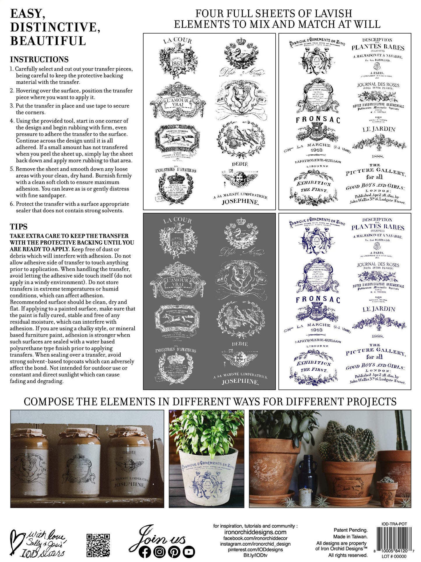 Traditional Pots IOD Transfer