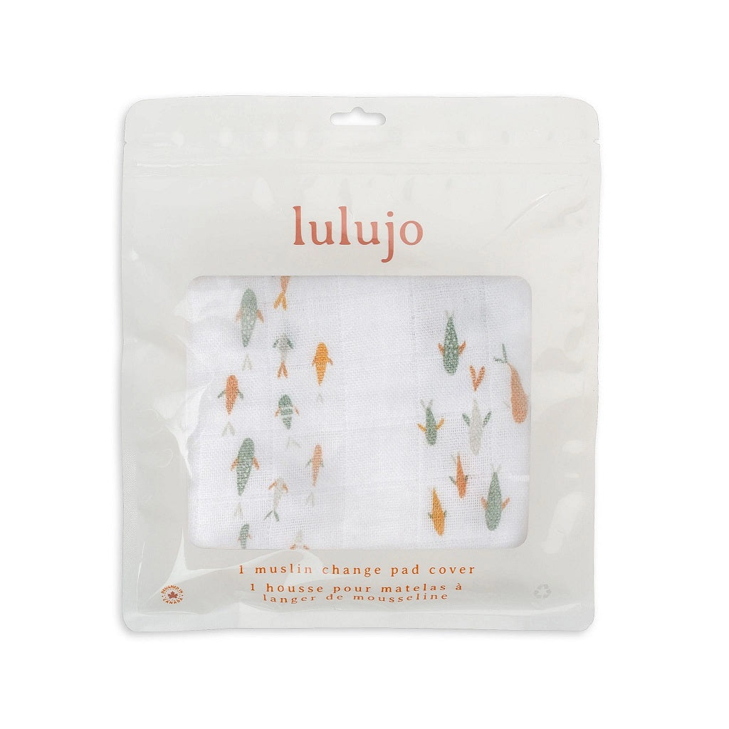 Lulujo Fish Changing Pad Cover