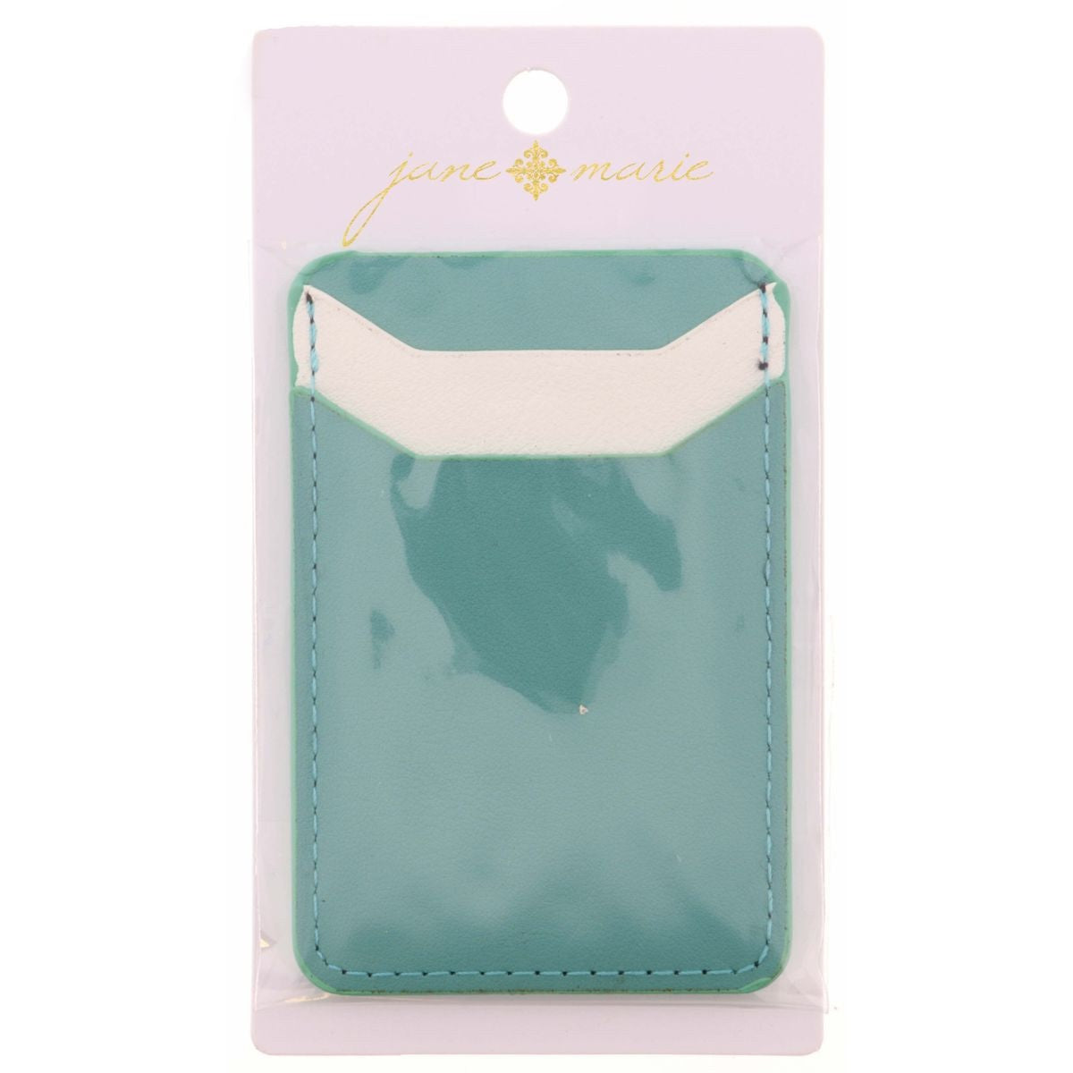 Mint and White Phone Wallet