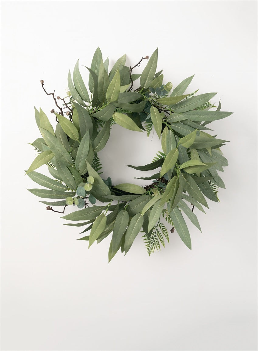 Mixed Eucalyptus Leaf Wreath