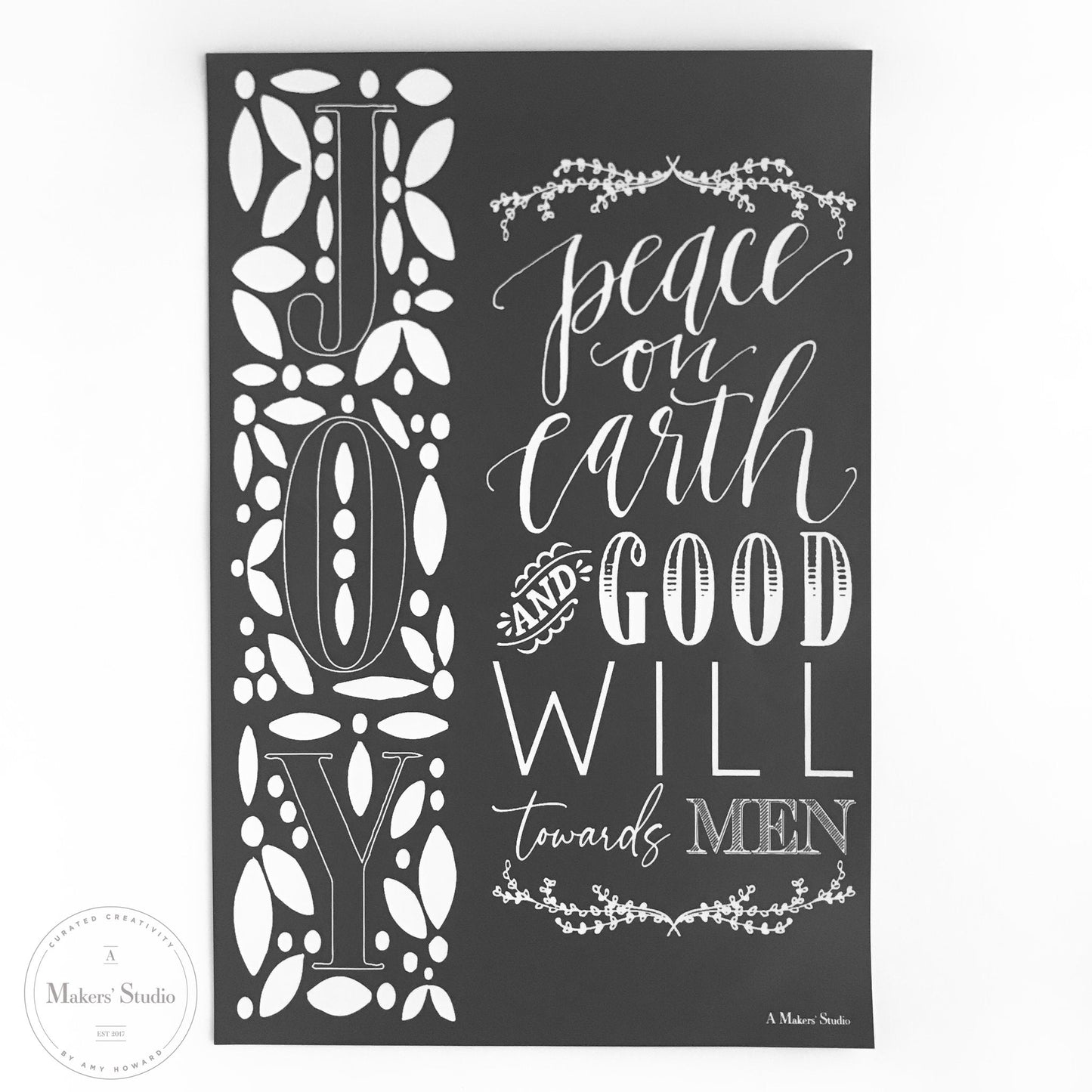 Peace On Earth Mesh Stencil