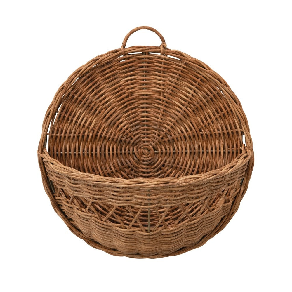 Rattan Circle Wall Basket