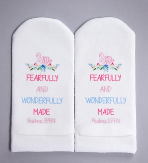 Standing on the Word Scripture Socks-Fearfully & Wonderfully Made Psalms 139:14