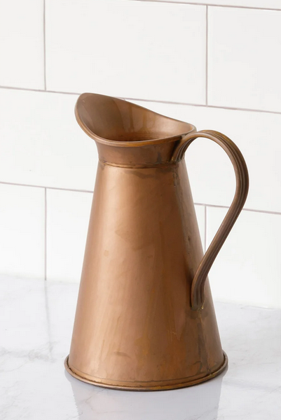 Weathered Copper Pitcher