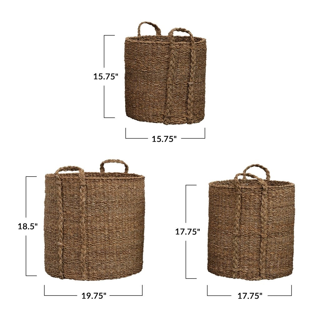 Seagrass Barrel Basket (Multiple Sizes)