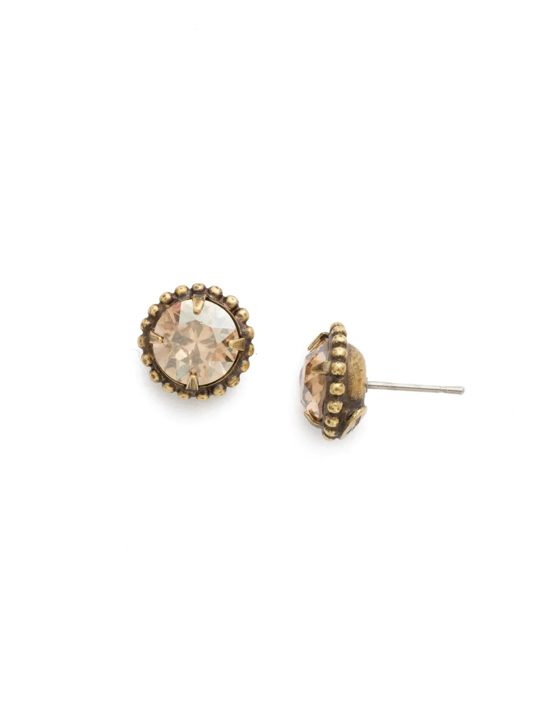 Simplicity Stud Earring (Antique Gold Finish)