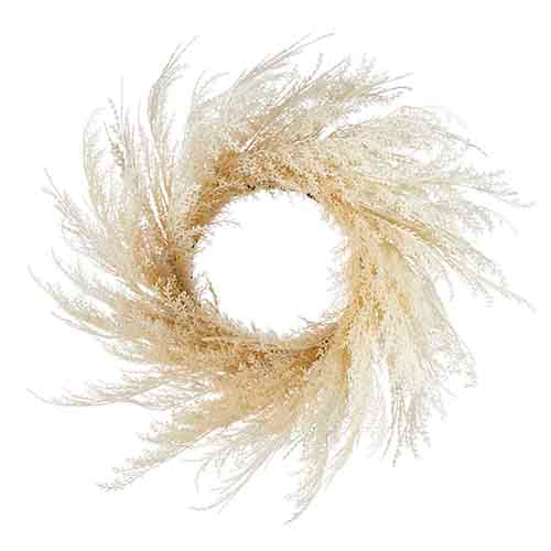 24" Pampas Grass Wreath