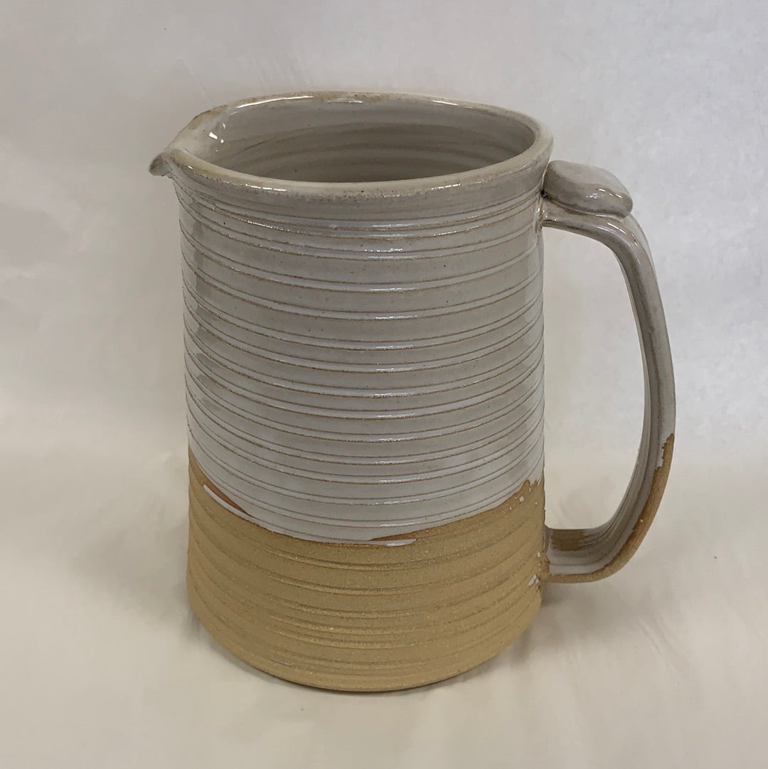 Fingerprint Pottery Pitcher #4 (High Cotton)