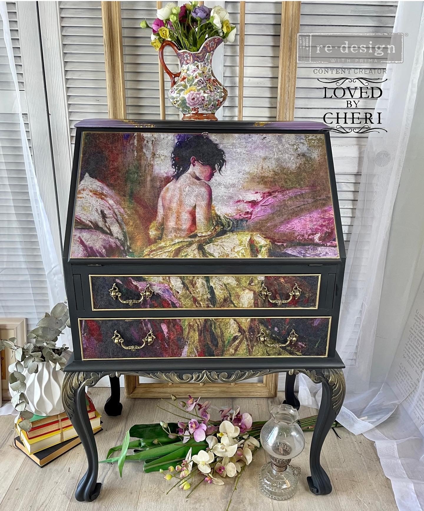 Peaceful Decoupage Rice Paper