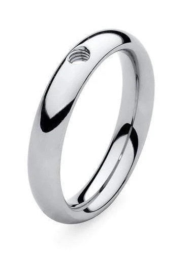 Qudo Basic Small Silver Ring