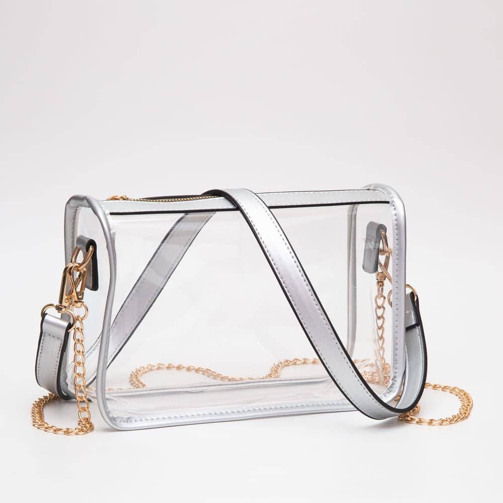 TG10614 Sophia Clear Gameday Crossbody Bag