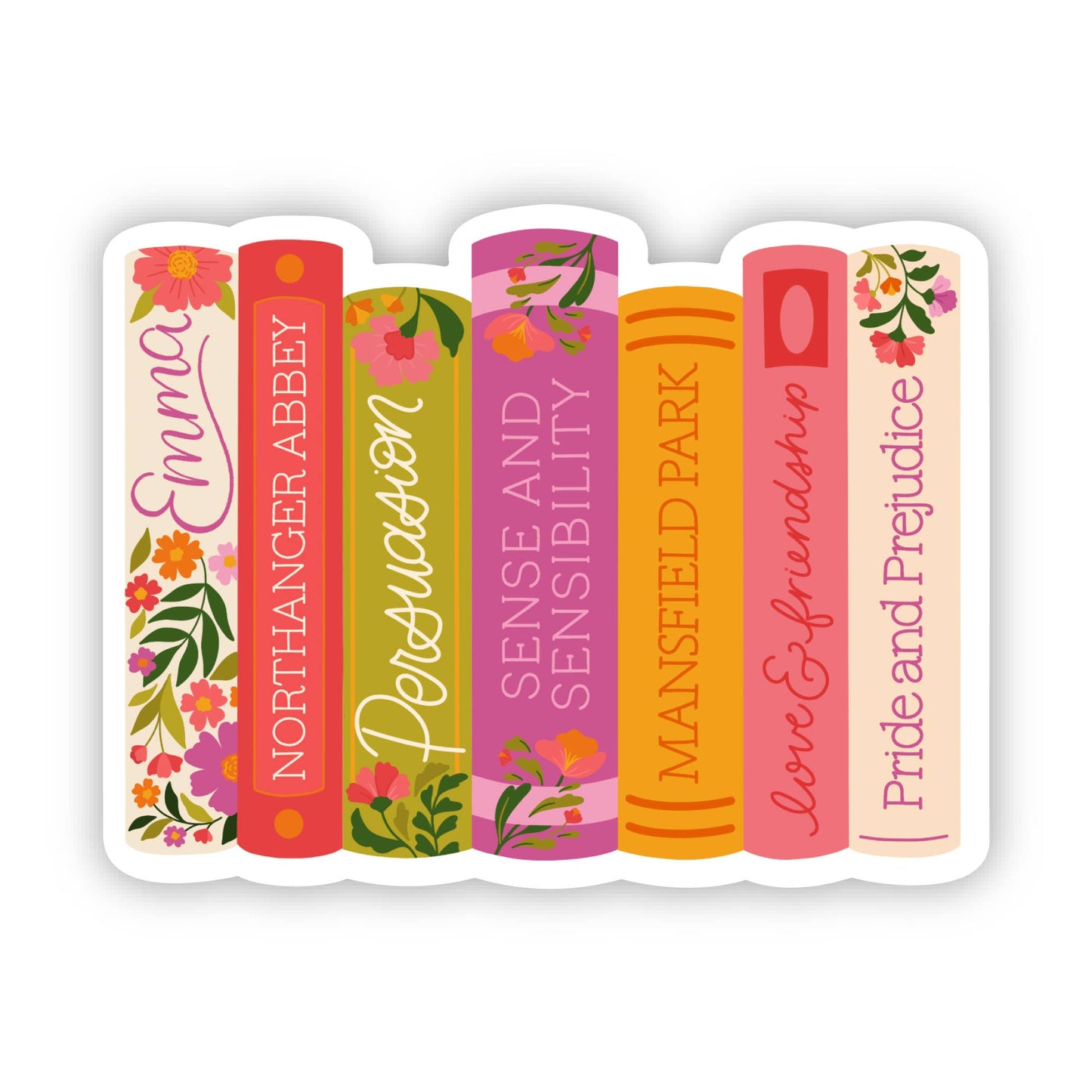 Jane Austen Collection Sticker, 3x2.2in