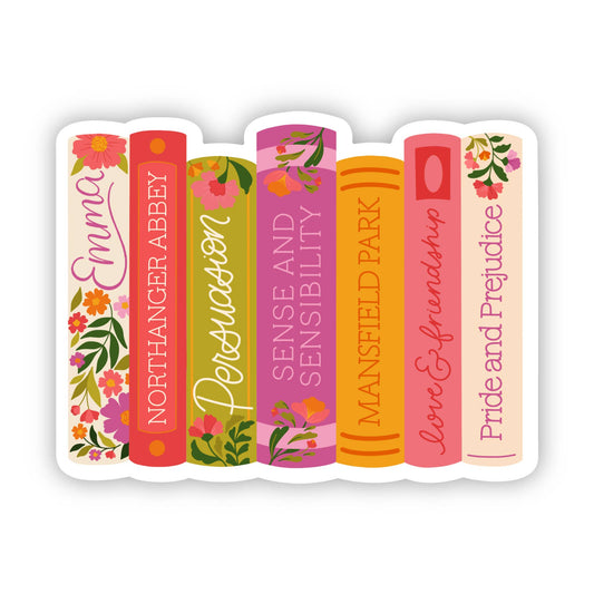 Jane Austen Collection Sticker, 3x2.2in