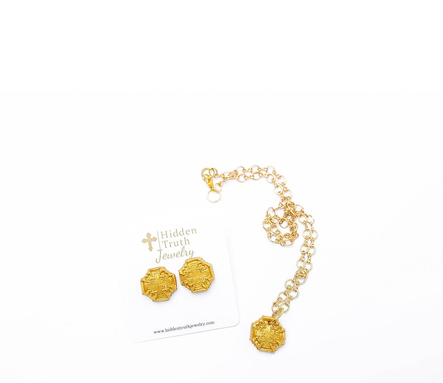 Gold Plated Chain with Tiny Jerusalem Necklace