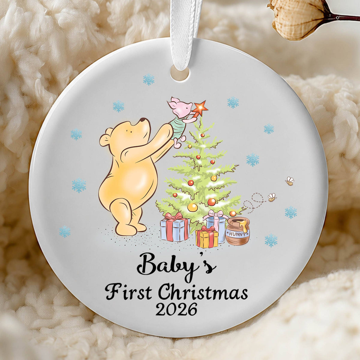 Classic Bear Baby's First Christmas Ornament, New Baby Gift