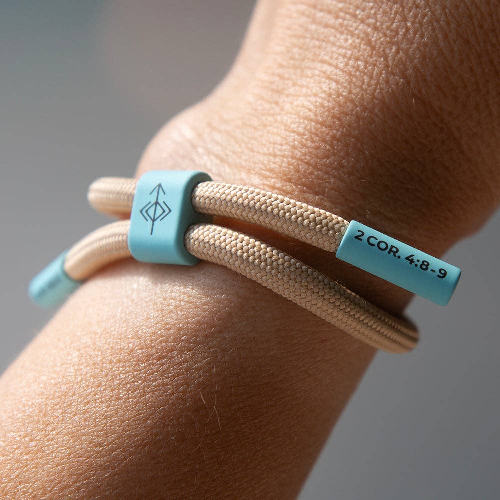 KNOCKED DOWN, NOT OUT Christian Cord Bracelet