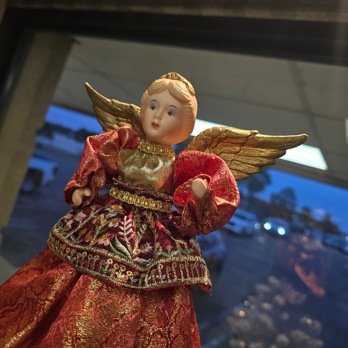 Vintage Porcelain Angel Tree Topper