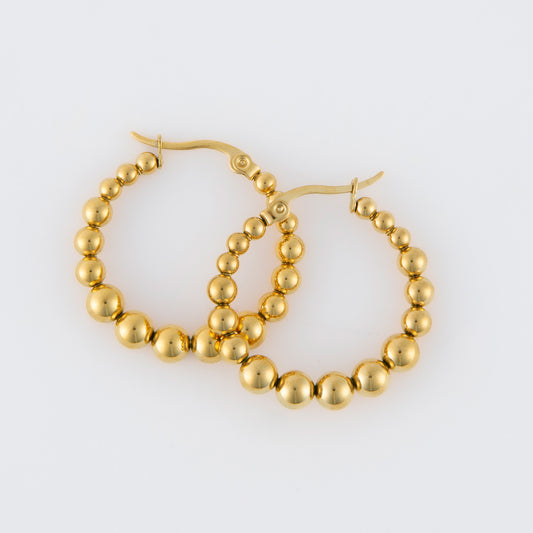 Gold Bubble Hoop