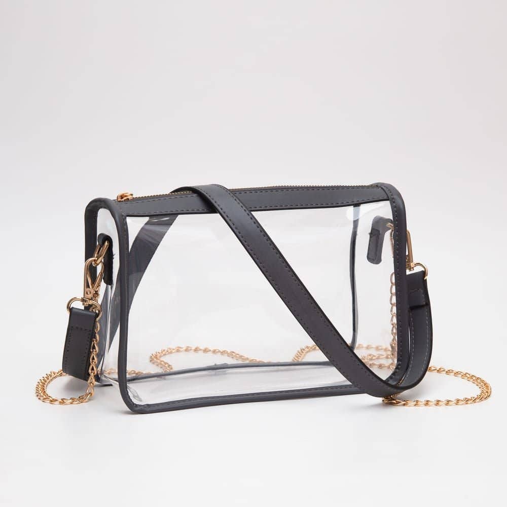TG10614 Sophia Clear Gameday Crossbody Bag