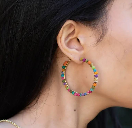 Aasha Large Loop Earrings by Anju