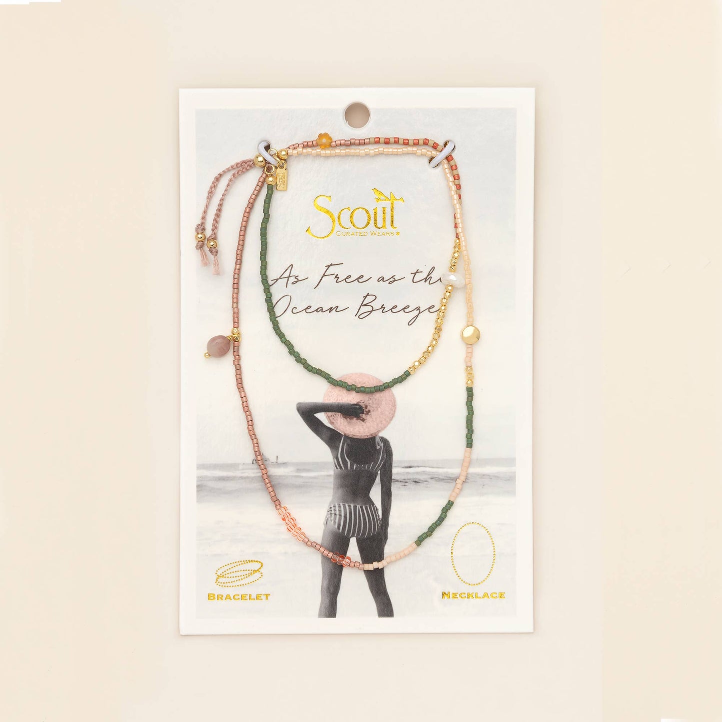 Mixed Media Wrap Bracelet/Necklace - Healing/Tourmaline/Gold