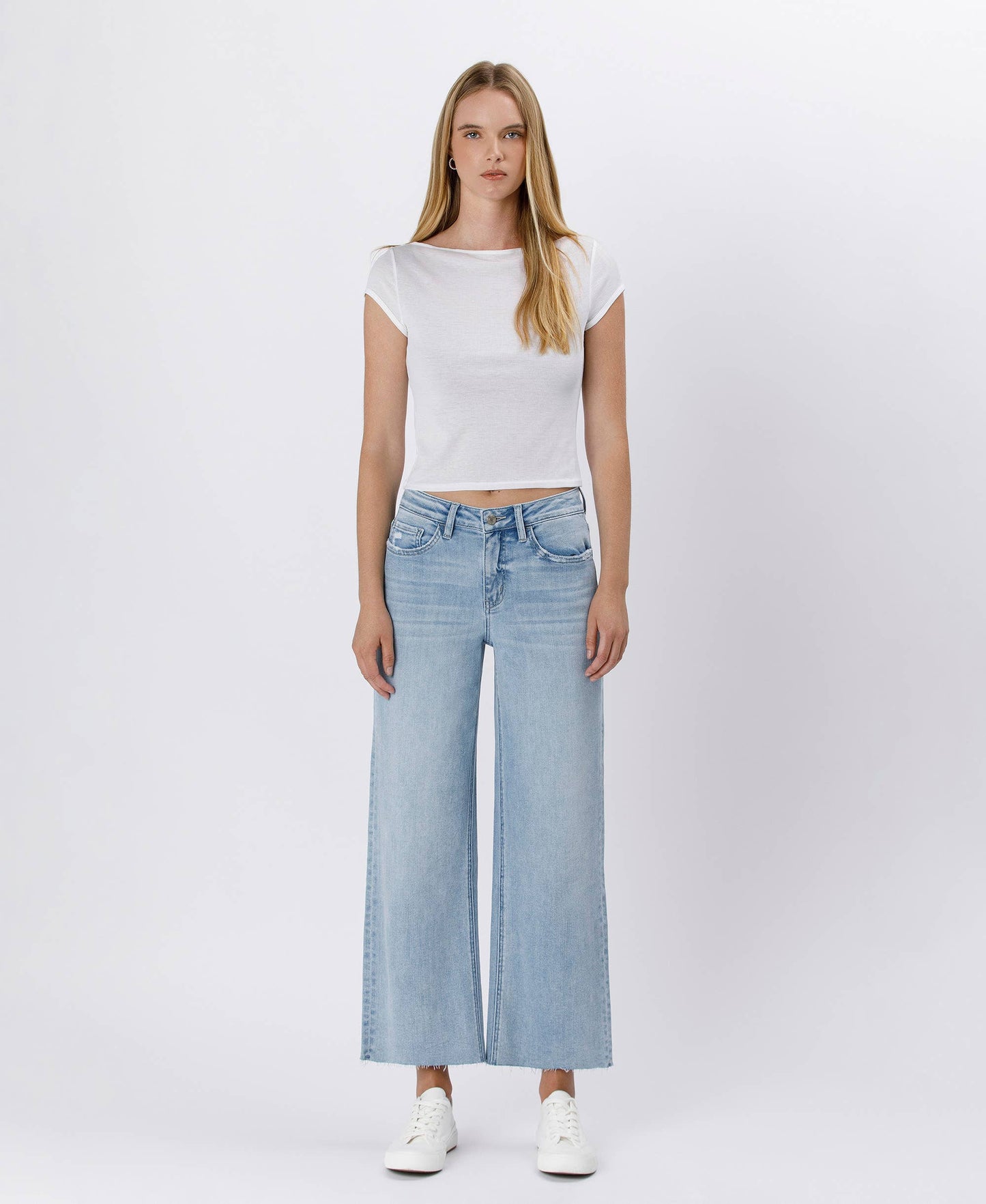 HIGH RISE WIDE LEG JEANS T6399