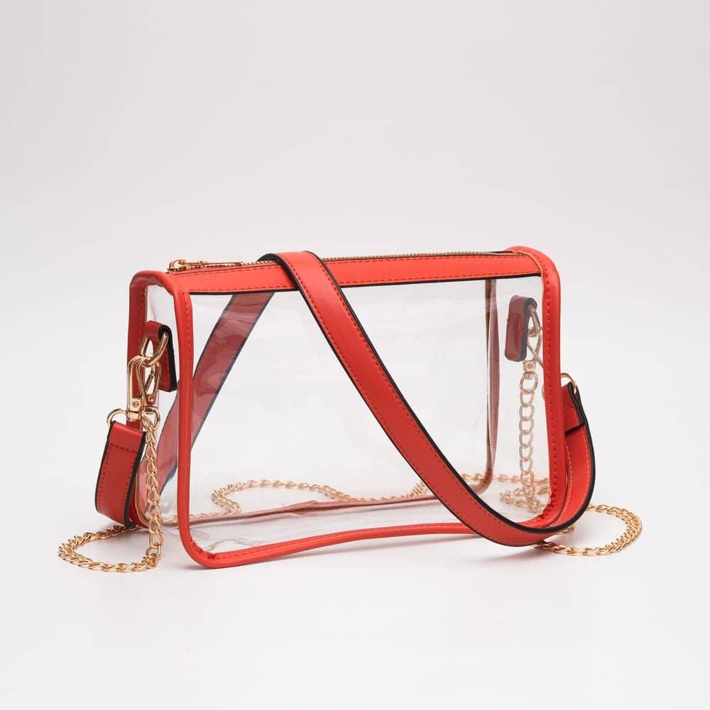 TG10614 Sophia Clear Gameday Crossbody Bag