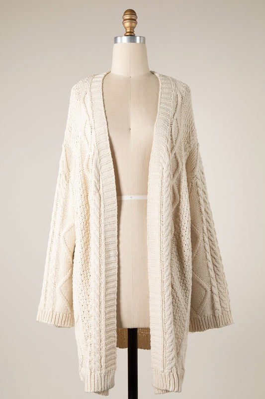 Time with Jesus Cable Knit Sweater (S/M to M/L)