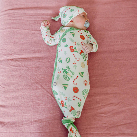 Newborn Knotted Gown - Elf