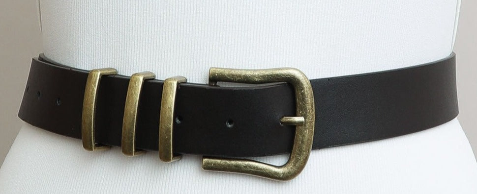 Vegan leather belt, 3 colors