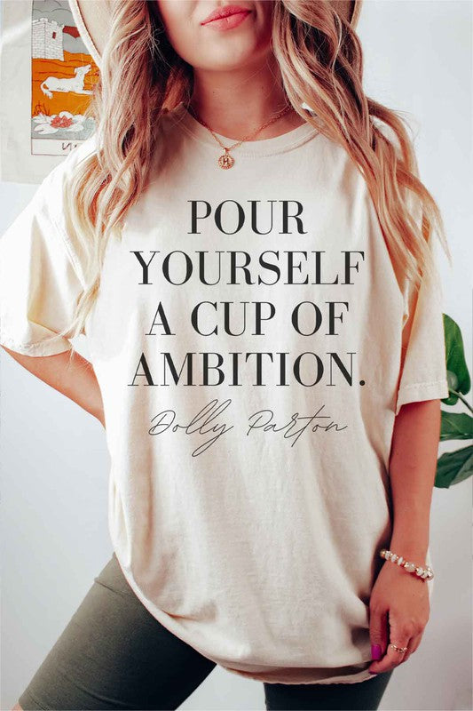 CUP OF AMBITION DOLLY GRAPHIC T-SHIRT